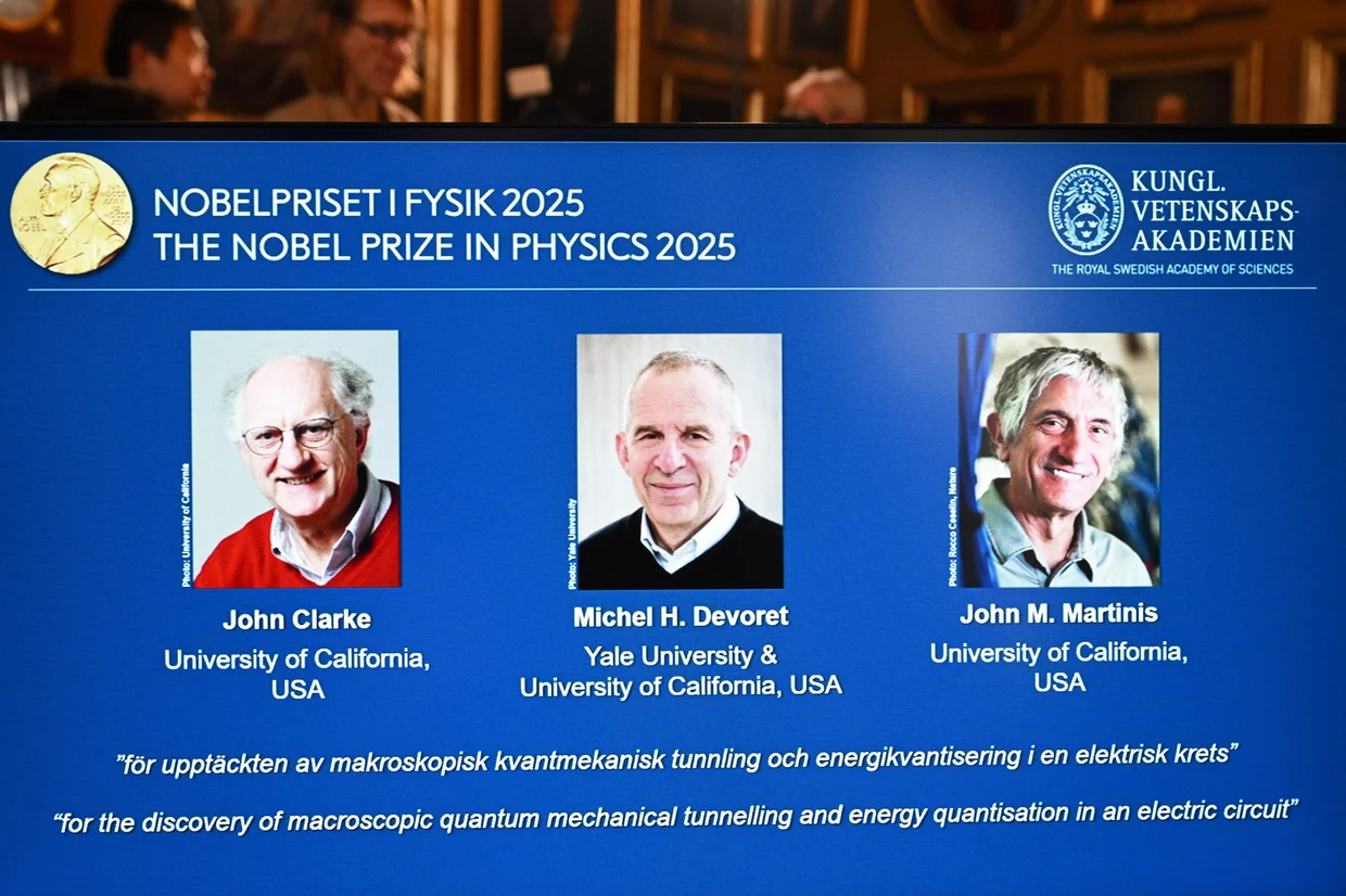 ‏جایزه نوبل فیزیک به 3 دانشمند مستقر در ایالات متحده برای کار بر روی فناوری کوانتومی تعلق گرفت