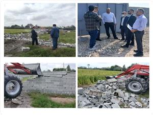 ديوارکشي غيراصولي در هتکه پشت بابل؛ اعاده اراضي به وضع سابق به همت مديريت جهاد کشاورزي بابل