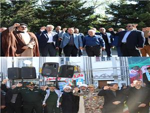 حضور گسترده دانشگاهيان دانشگاه مازندران در راهپيمايي 13 آبان