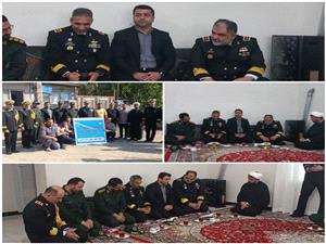 بازديد امير دريادار شهرام ايراني فرمانده کل نيروي دريايي ارتش جمهوري اسلامي ايران از مسکن تازه احداث مددجويي در نوشهر