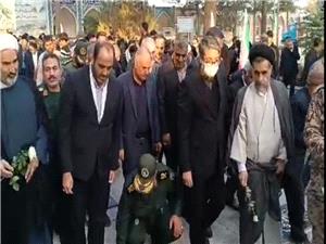 برگزاري آئين غبارروبي و گلباران گلزار شهدا در نيشابور