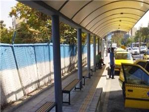 ساخت سرپناه و سکوی جدید ایستگاه تاکسی خیابان ونک به پایان رسید