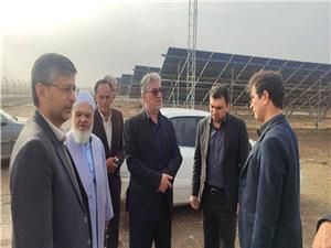 بازديد ميداني «سنگدويني» از نيروگاه خورشيدي 30 مگاواتي روستاي چنسولي/بازديد از پروژه احداث نيروگاه خصوصي در آققلا