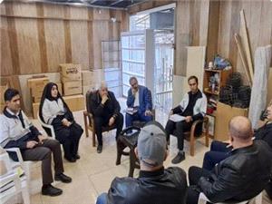 جلسه بررسي وضعيت ساختمان ناايمن آلومينيوم توسط مديريت بحران منطقه 11