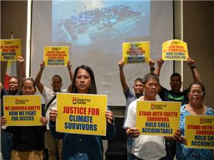 Filipino typhoon survivors sue Shell over climate change