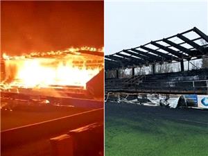 بالفیدیو.. مراهق یحرق ملعب فریقه بعد شهر من هبوطه