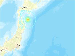 6.7 magnitude quake strikes off northern Japan`s coast