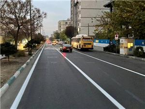 اجراي 14 کيلومتر خطکشي محوري در منطقه 9