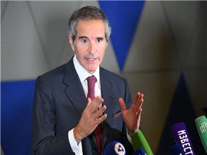 غروسی یوضح لماذا یستخدم خبراء وکاله الطاقه الذریه "مسارا روسیا" للوصول إلى محطه زابوروجیه النوویه