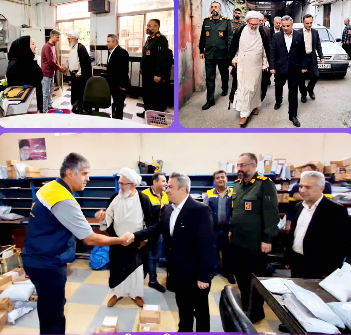 بازديد فرماندار شهرستان قائم‌شهر از اداره پست به مناسبت روز پست