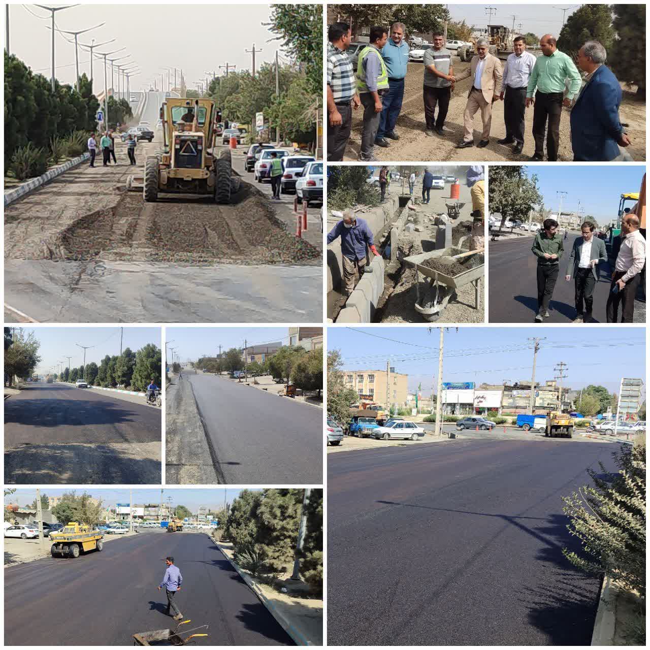 آسفالت بيش از 230 هزار متر مربع از معابر شهري نيشابور