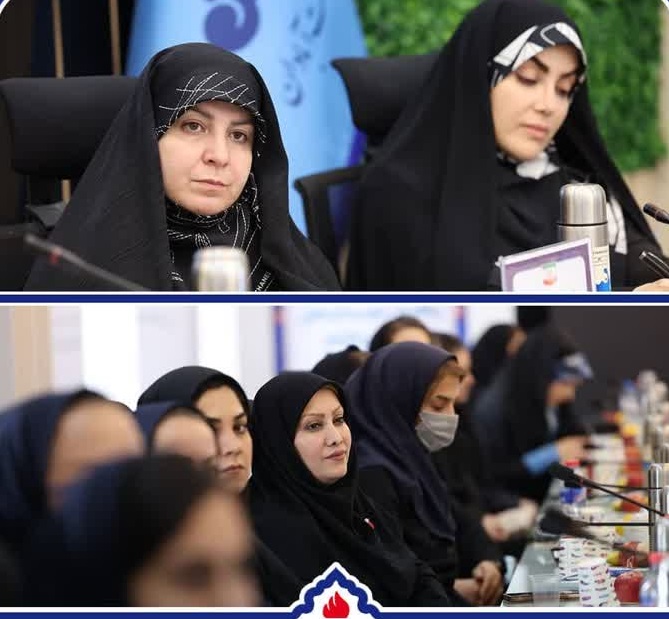 نشست مشاور وزير نفت با بانوان ورزشکار مقام آور پالايش نفت آبادان