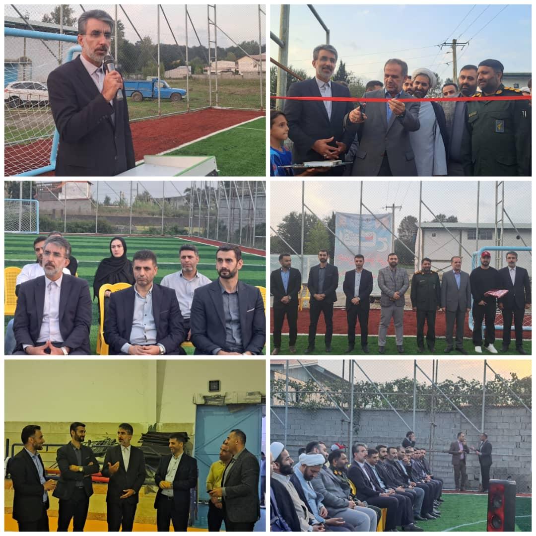 افتتاح طرح هاي ورزشي به مناسبت هفته تربيت بدني و ورزش در کلوده محمودآباد