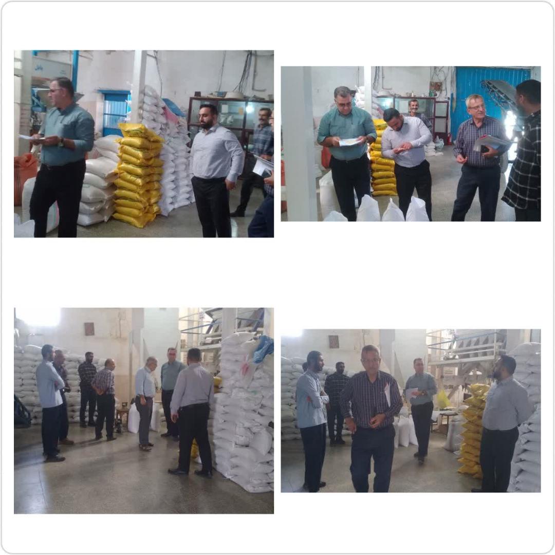 بازديد نظارتي از واحدهاي شاليکوبي و انبارهاي نگهداري برنج