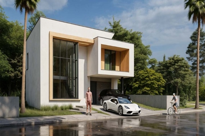 طراحی ویلا دوبلکس در 5 قدم از صفر تا صد