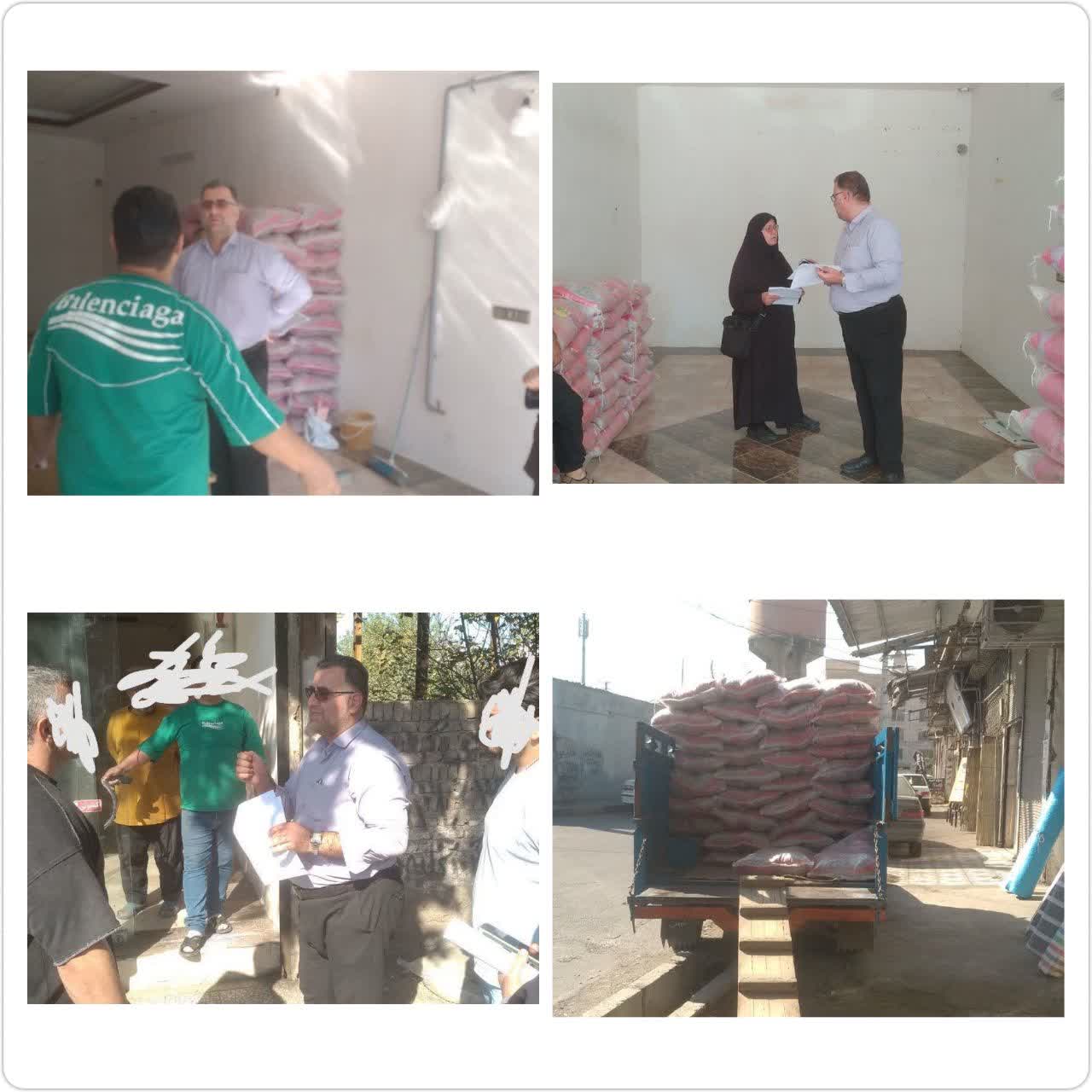 بازديد مشترک نظارتي از انبارهاي نگهداري برنج در بابل