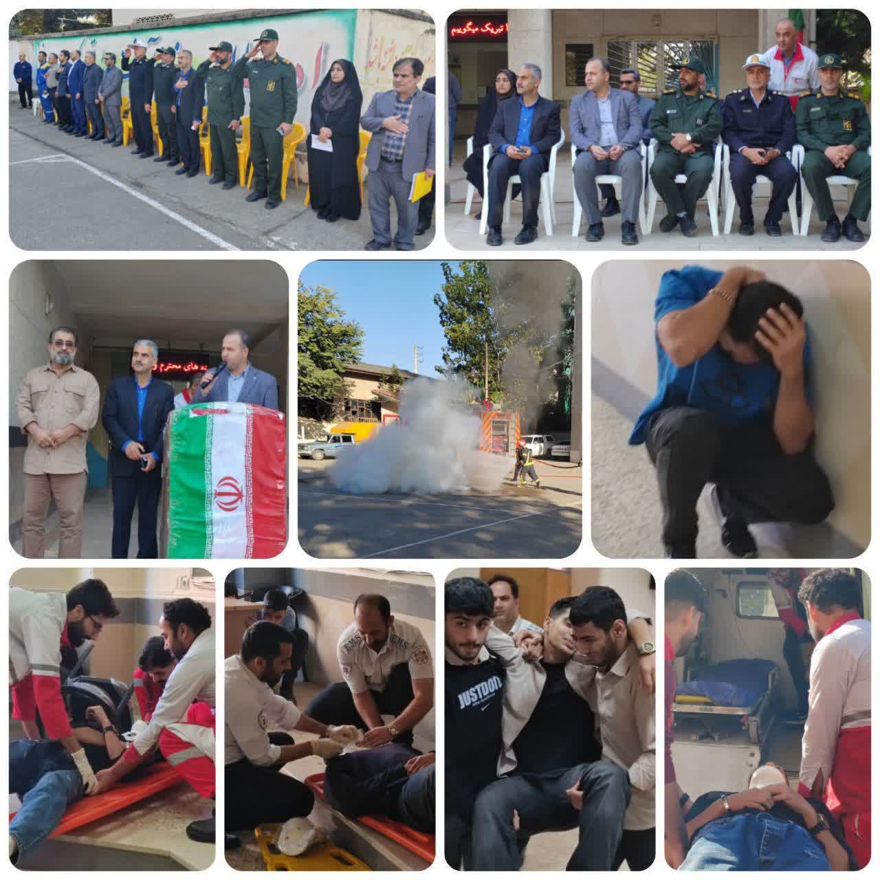 مانور محوري پدافند غيرعامل در بابل