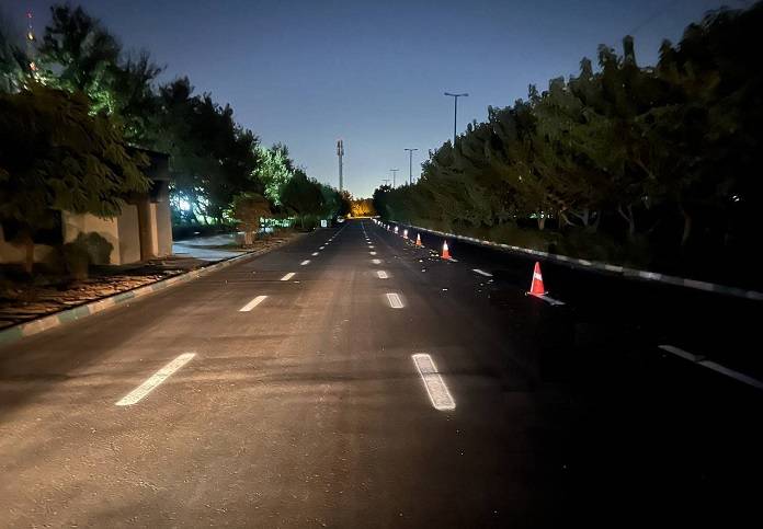 60 کيلومتر از معابر شهري منطقه 2 خط‌کشي محوري شد