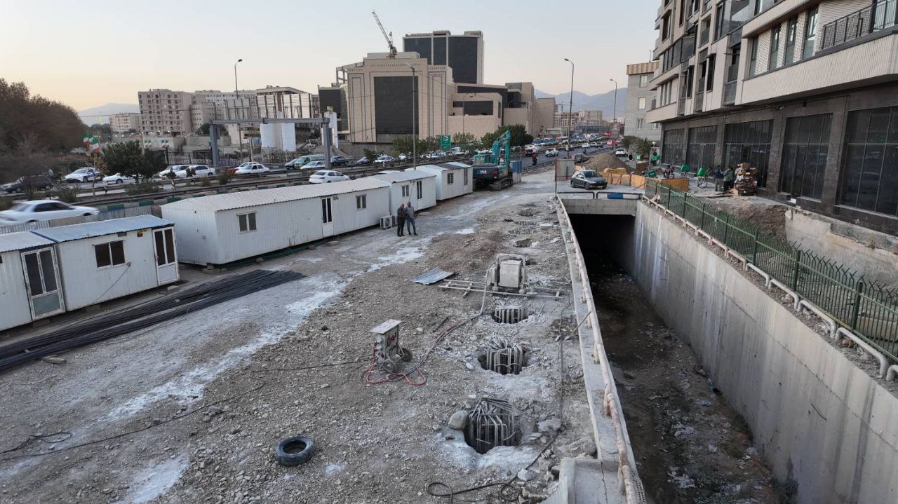 اتصال سازمان برنامه جنوبي به بزرگراه شهيد باکري