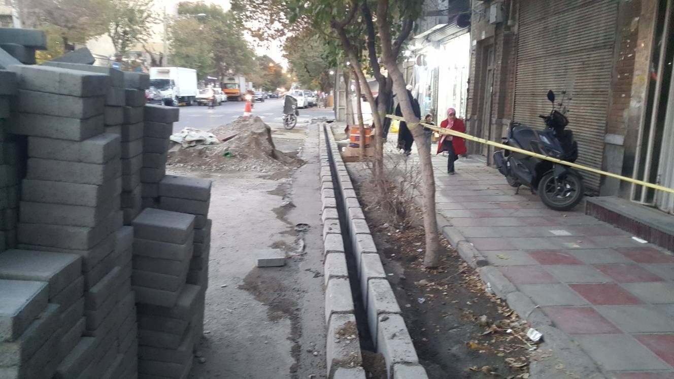 محور سعيدي منطقه14 زير تيغ نوسازي و ساماندهي/ از بهسازي معابر تا اجراي نهر روسي