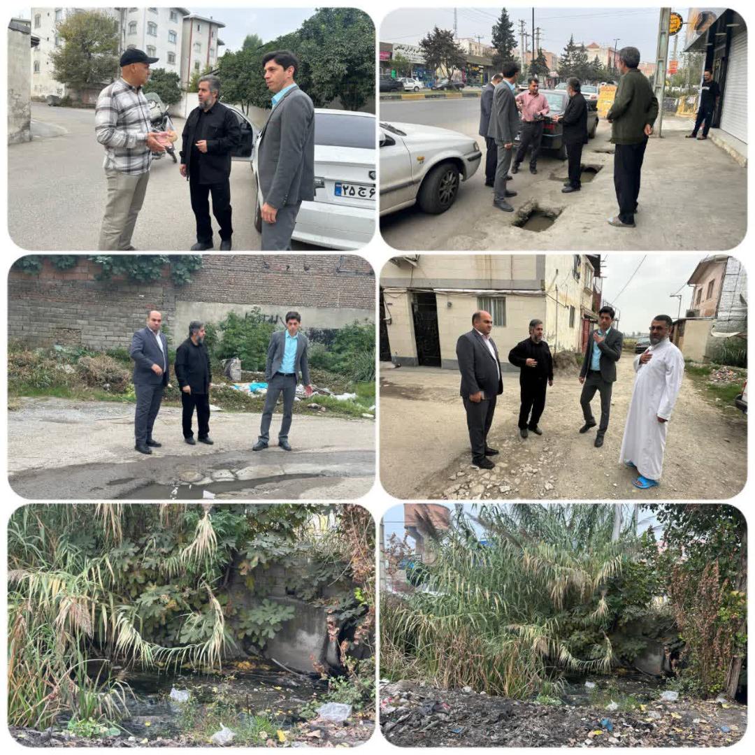بازديد ميداني محمدزمان يعقوبي نائب رئيس شوراي اسلامي شهر بابل«از مناطق مختلف شهر»