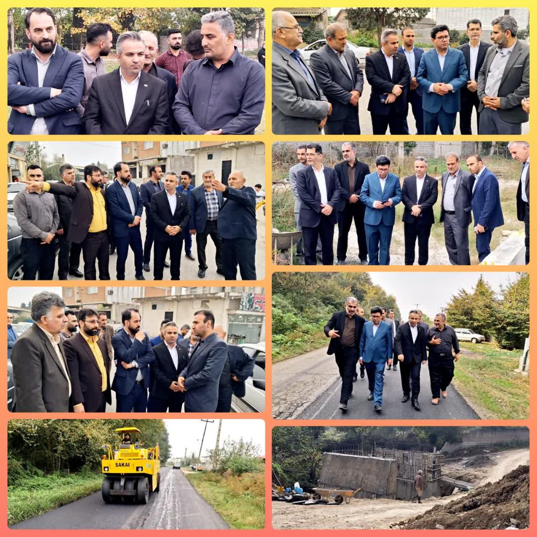 بازديد فرماندار قائم‌شهر و نمايندگان مجلس از پروژه‌هاي عمراني شهرستان