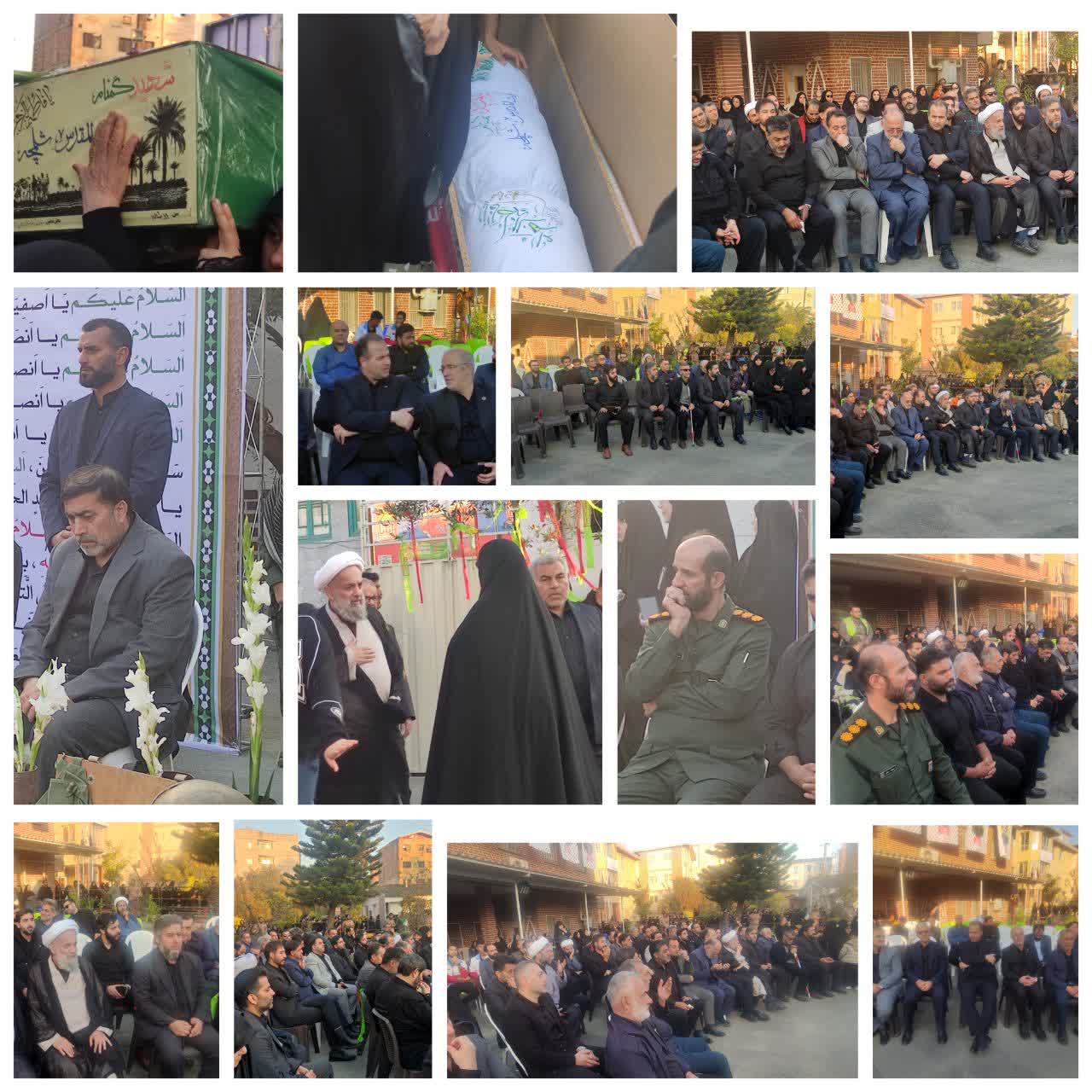 پيکرمطهرشهيد خوشنام دربابل تشييع شد