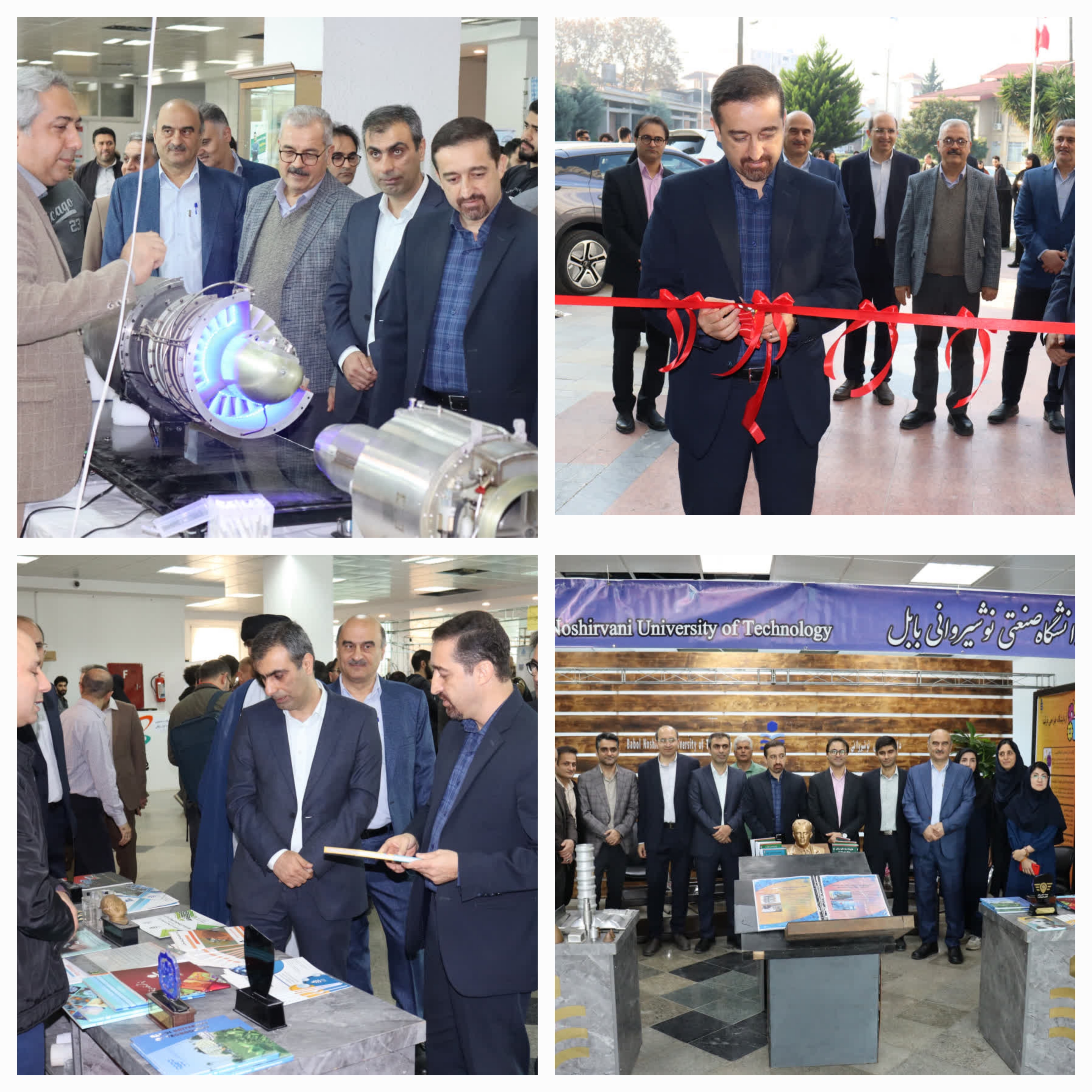آيين افتتاحيه نمايشگاه هفته پژوهش و فناوري دانشگاه صنعتي نوشيرواني بابل  برگزار شد