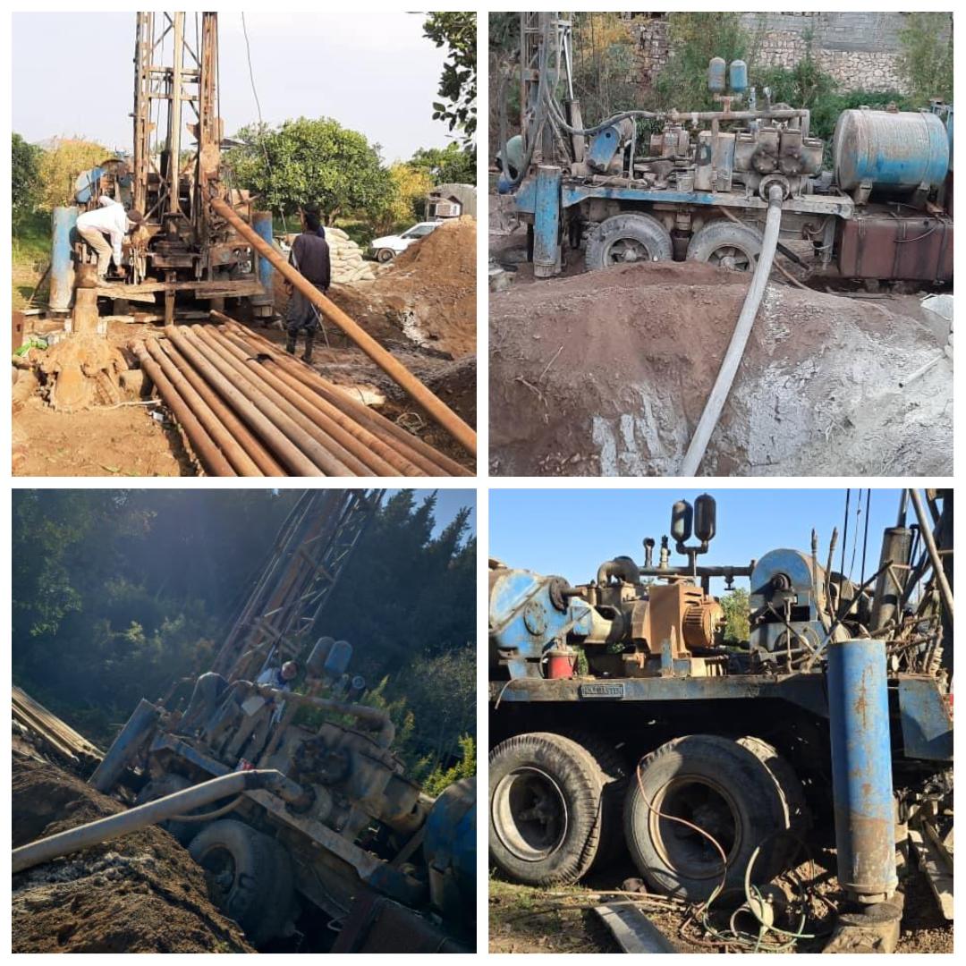 آغاز عمليات حفاري چاه آب شرب در روستاي شهيد‌آباد بهشهر