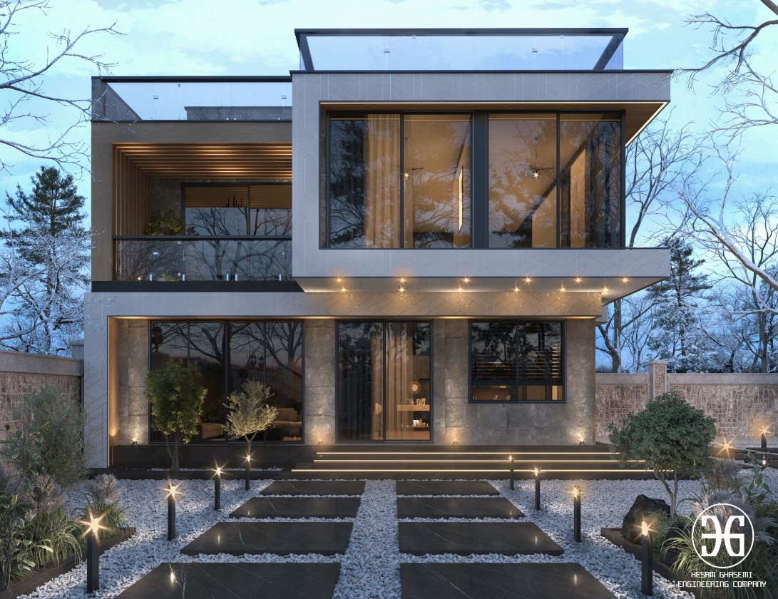 هزینه طراحی ویلا مدرن دوبلکس