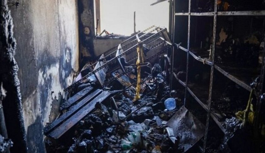 آتش سوزي در بيمارستاني در سوريه