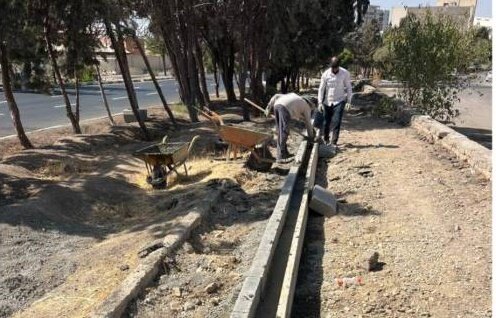 اجراي عمليات احداث پياده‌رو در بلوار تندرستي منطقه 22