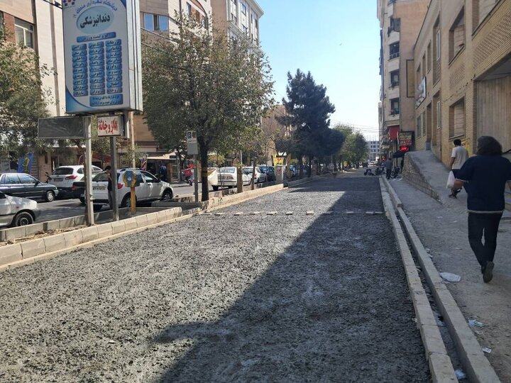 پيشرفت 75 درصدي طرح تعريض خيابان ميثاق شمالي در منطقه 19