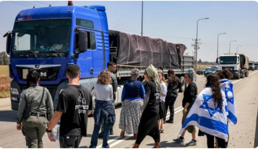 ممانعت شهرک‌نشينان از ورود کمک‌هاي بشردوستانه به غزه