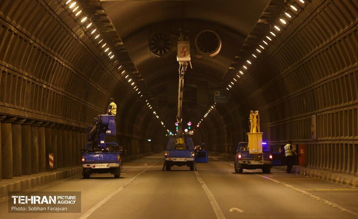 عملیات تعمیر و افزایش ایمنی تونل توحید
