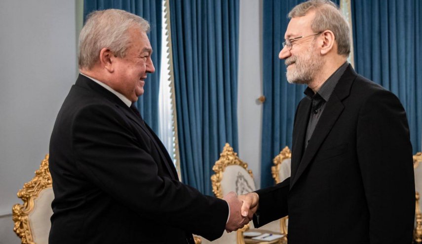 دیدار نماینده ویژه پوتین در امور سوریه با علی لاریجانی