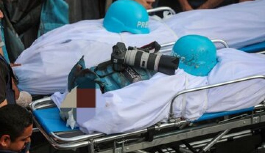 شهادت 44 خبرنگار فلسطینی در چادرهای آوارگان غزه
