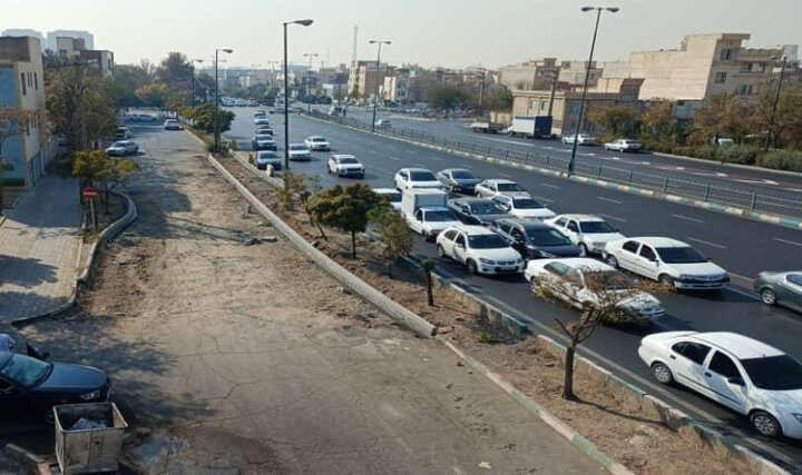 روان‌سازي خروجي بلوار دهکده المپيک به بزرگراه شهيد خرازي