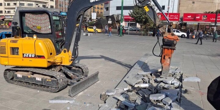 آغاز عملیات بهسازی و ساماندهی محوطه مجموعه تئاتر شهر