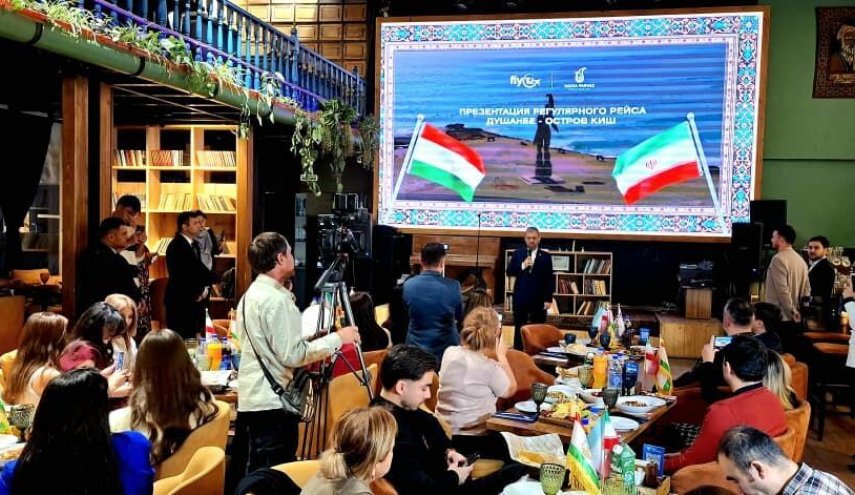 پرواز مستقیم دوشنبه-کیش با حضور سفیر ایران در تاجیکستان راه اندزی شد