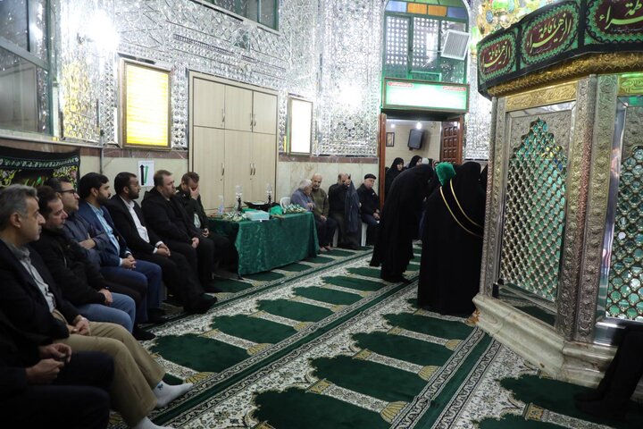 مرقد مطهر فرزندان عباس(ع) در منطقه 9 غبارروبي شد