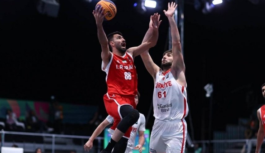 ترکیه مغلوب هنرنمایی سه نفره بازان بسکتبال ایران