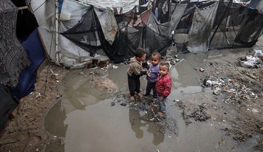 هشدار دفاع مدنی غزه  نسبت به بروز فاجعه برای آوارگان در فصل زمستان