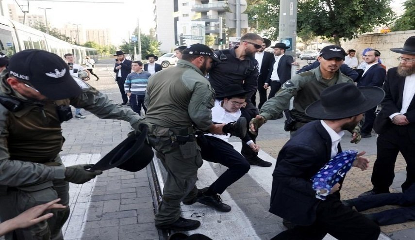 پلیس رژیم صهیونیستی با حریدی‌ها درگیر شد