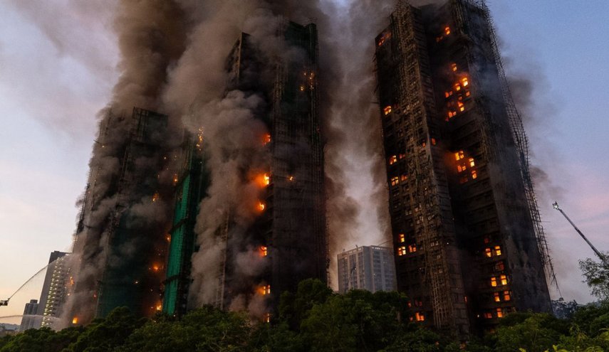 افزایش شمار قربانیان آتش‌سوزی هنگ‌کنگ به 146 نفر