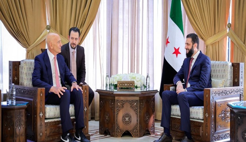 دیدار جولانی و تام باراک در دمشق