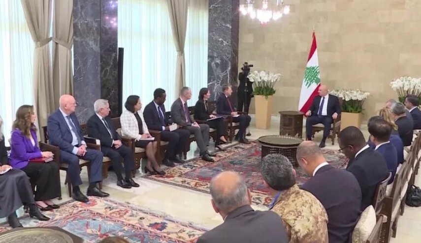 تأکيد هيات شوراي امنيت سازمان ملل در لبنان بر اجراي قطعنامه 1701